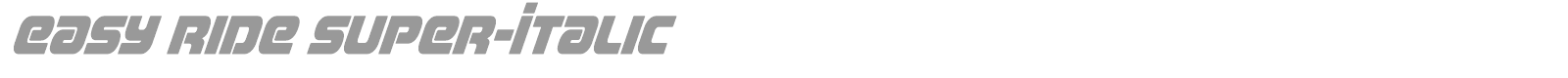 Easy Ride font preview