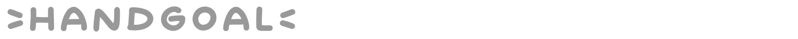 Handgoal font preview