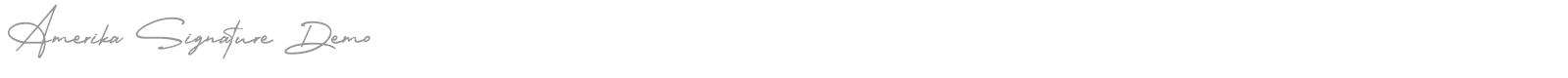Amerika Signature font preview