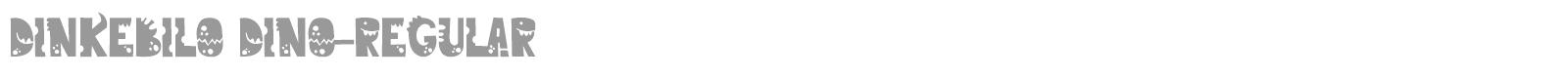 Dinkebilo Dino font preview