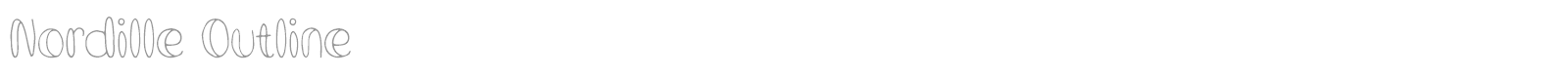 Nordille font preview