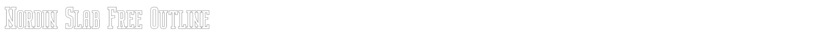 Nordin Slab font preview