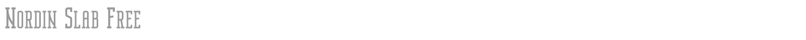 Nordin Slab font preview
