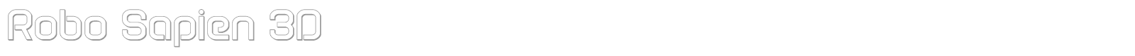 Robo Sapien font preview