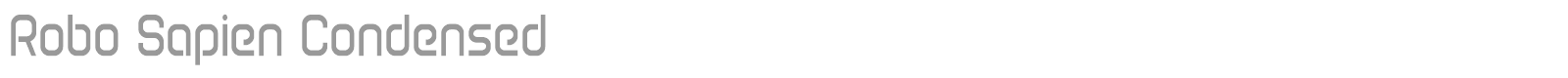 Robo Sapien font preview