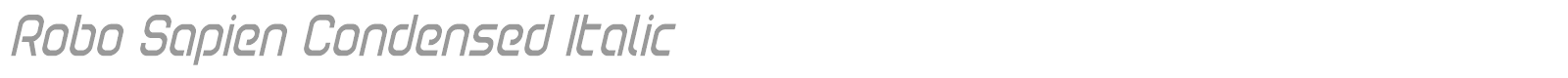 Robo Sapien font preview