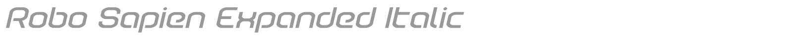 Robo Sapien font preview