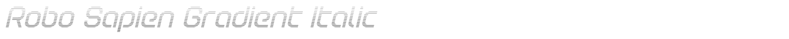 Robo Sapien font preview