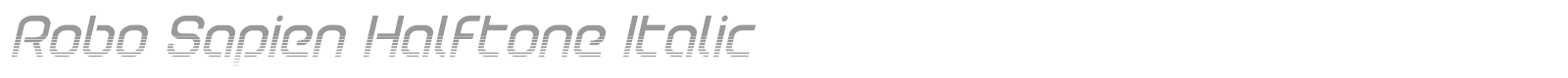 Robo Sapien font preview
