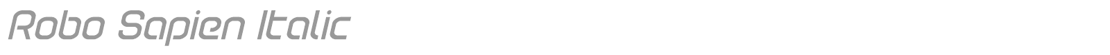 Robo Sapien font preview