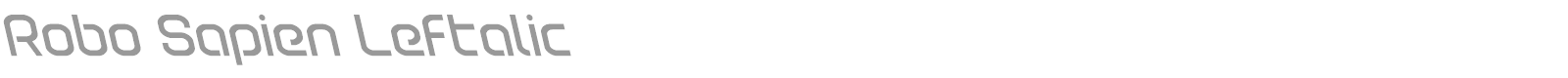 Robo Sapien font preview