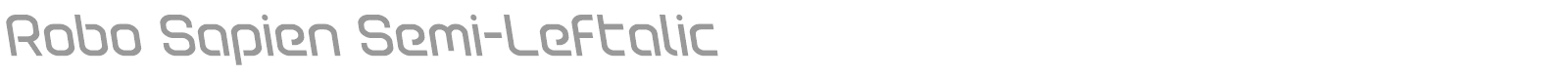Robo Sapien font preview