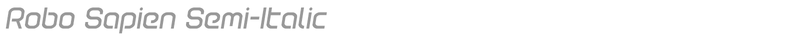Robo Sapien font preview