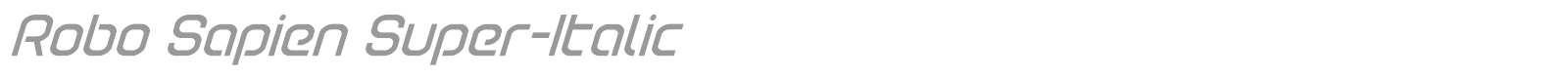 Robo Sapien font preview