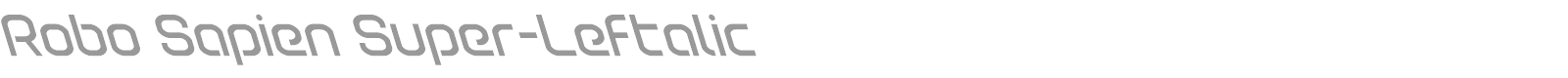 Robo Sapien font preview