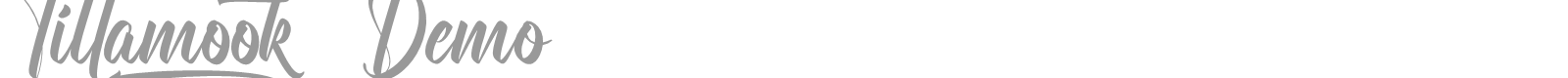 Tillamook font preview