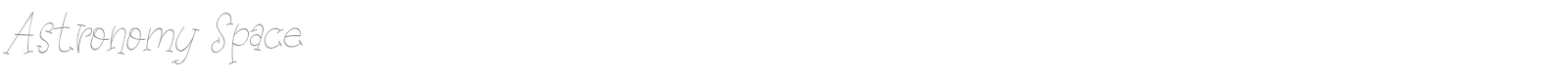 Astronomy Space font preview