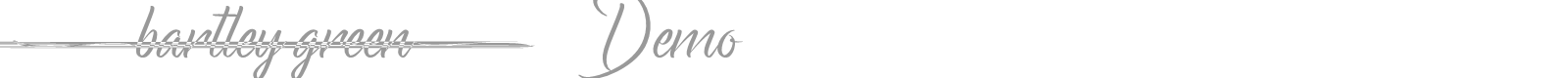 Bartley Green font preview