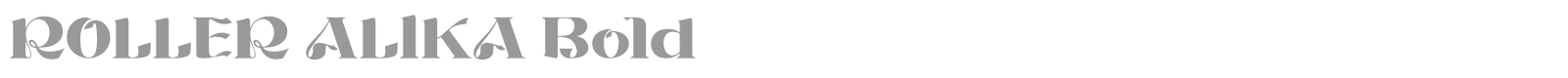 Roller Alika font preview