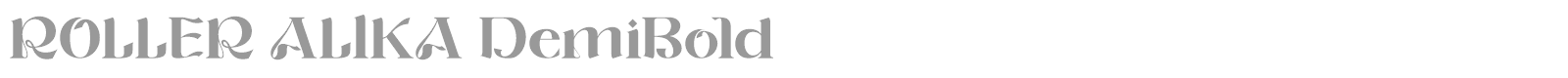 Roller Alika font preview