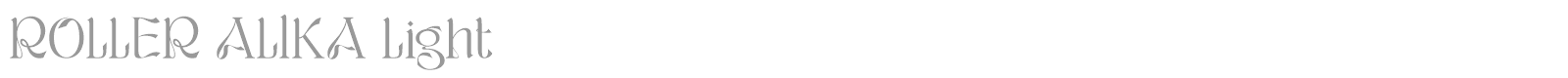 Roller Alika font preview