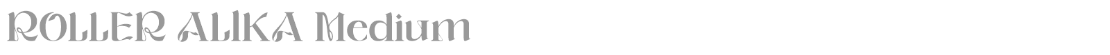 Roller Alika font preview