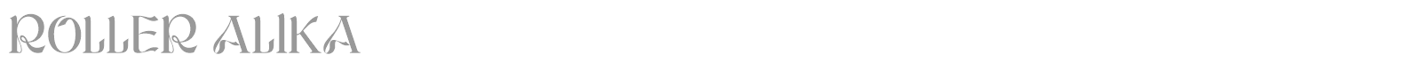 Roller Alika font preview