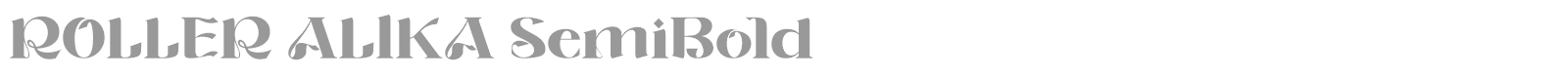 Roller Alika font preview