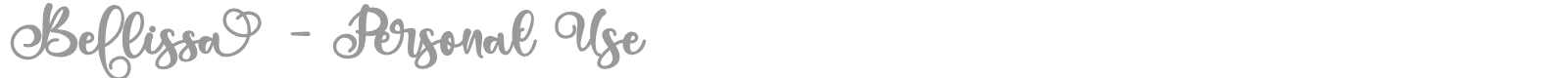 Bellissa font preview