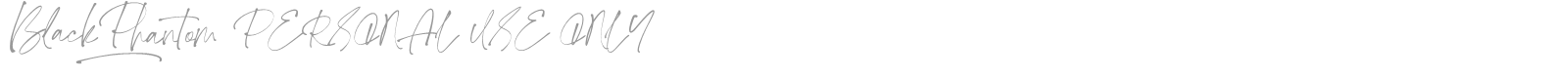 Black Phantom font preview