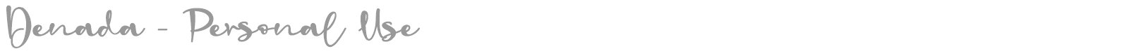Denada font preview