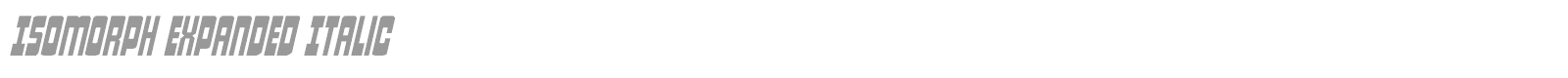 Isomorph font preview