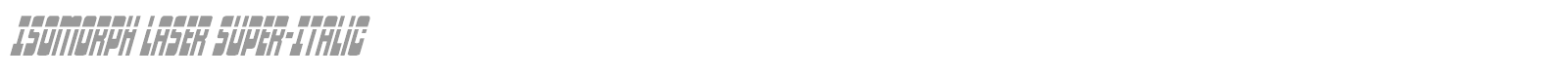 Isomorph font preview