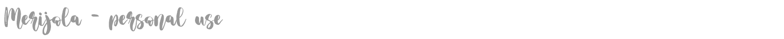 Merijola font preview