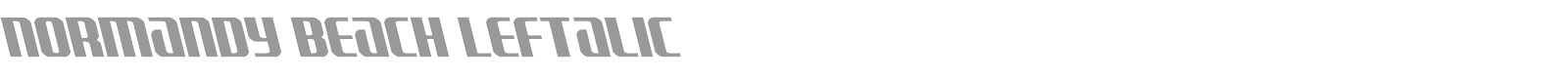 Normandy Beach font preview