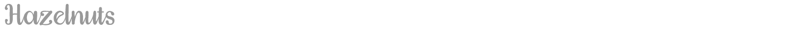 Hazelnuts font preview