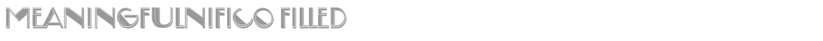Meaningfulnifico font preview