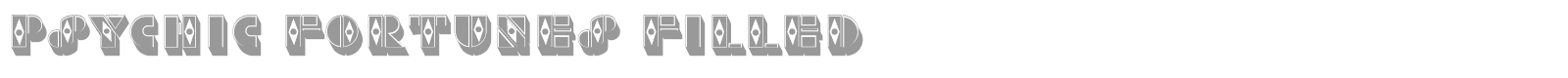 Psychic Fortunes font preview
