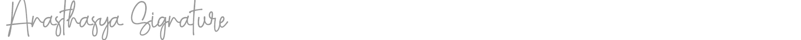 Anasthasya Signature font preview