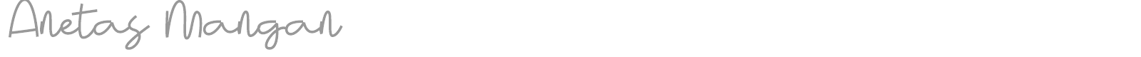 Anetas Mangan font preview