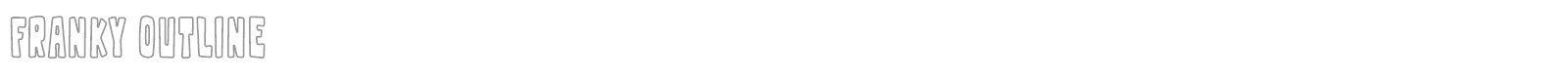 Franky Outline font preview