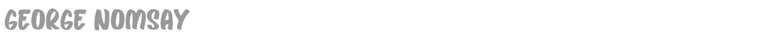 George Nomsay font preview