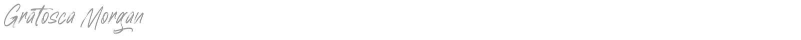 Gratosca Morgan font preview