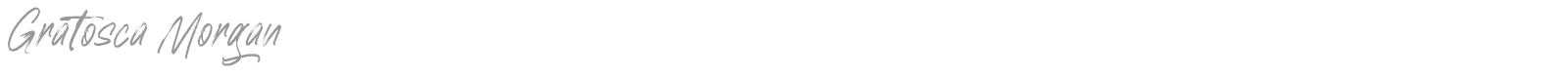 Gratosca Morgan font preview