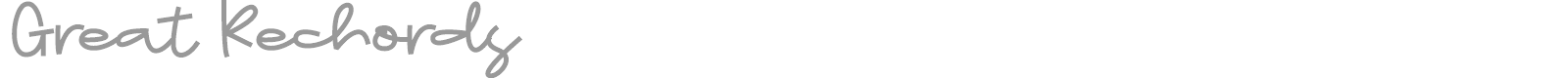 Great Rechords font preview