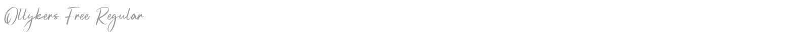 Ollykers font preview