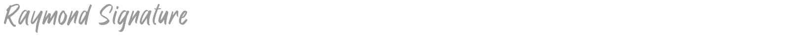 Raymond Signature font preview