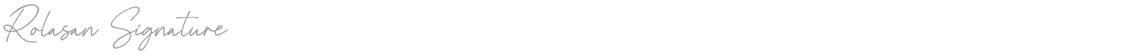 Rolasan Signature font preview