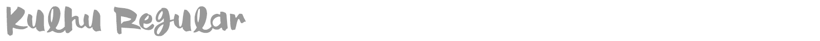 Kulhu font preview