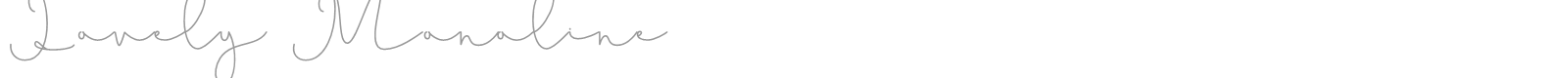 Lovely Monoline font preview
